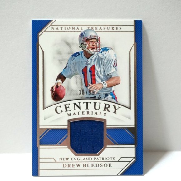 2018 Panini National Treasures Century Materials /99 Drew Bledsoe #CM-DBL NM/MT - Picture 1 of 2